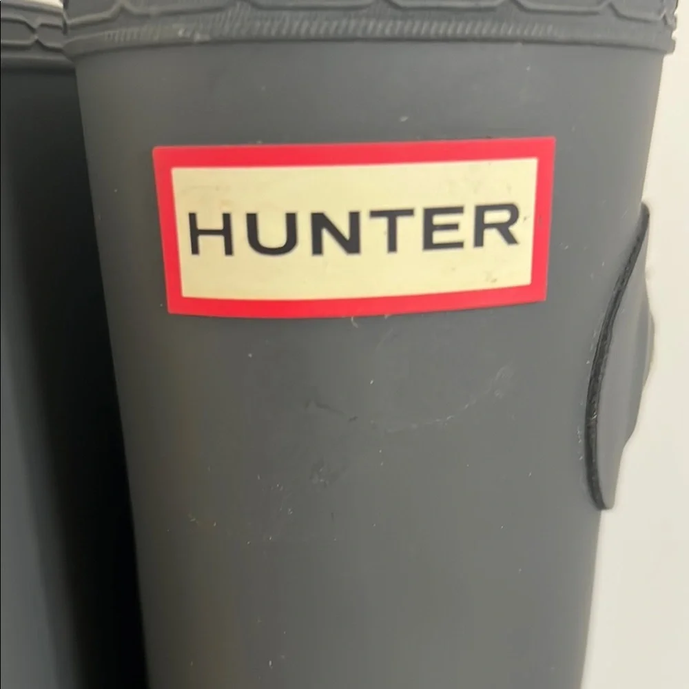 Hunter Boots tall charcoal gray - Picture 7 of 7